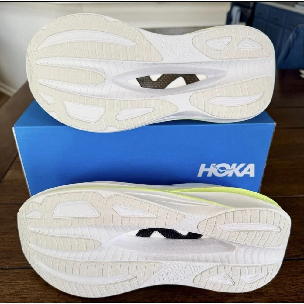 Hoka One One Skyward X 2 Women's 9.5 B White Metallic Running Shoes Training NWB